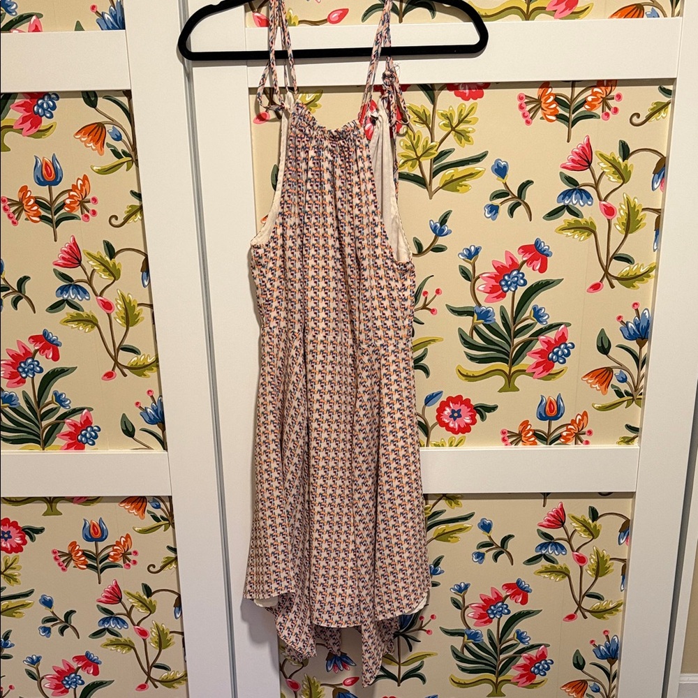 Miss Me Backless Floral Dress - Pink and Blue